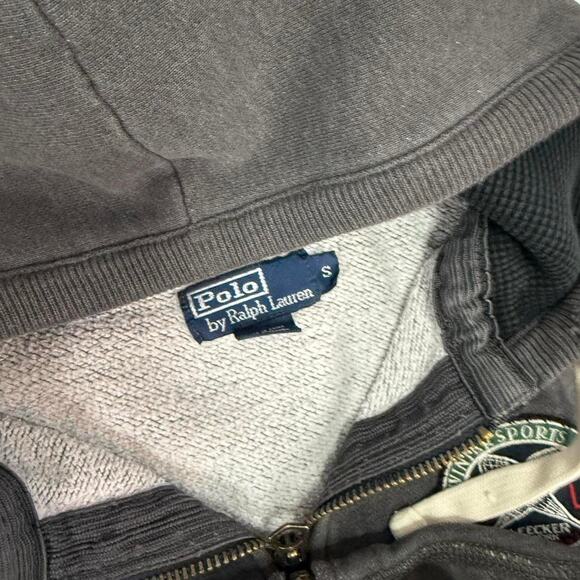 Polo Ralph Lauren Vintage PRL1 Bleecker NY Small Heavy Thermal Hoodie Full Zip - Picture 2 of 5